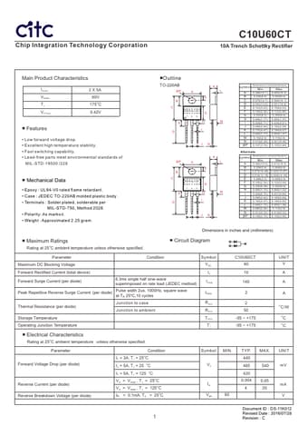  Datasheet Preview Page 1