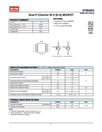  Datasheet Preview Page 1
