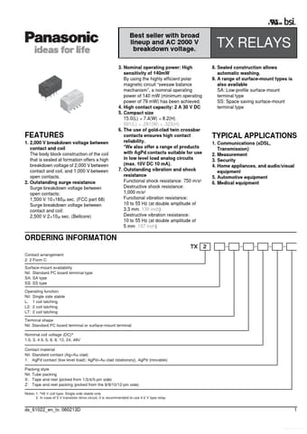  Datasheet Preview Page 1