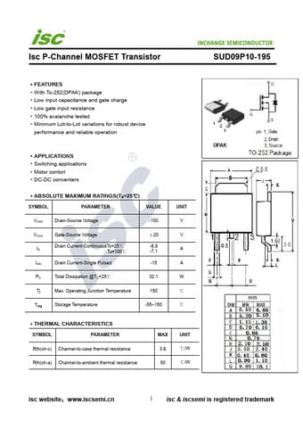  Datasheet Preview Page 1