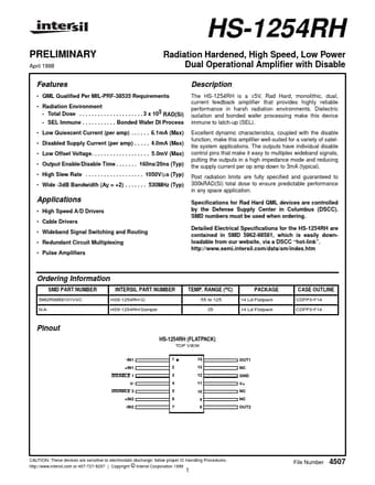  Datasheet Preview Page 1