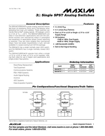  Datasheet Preview Page 1