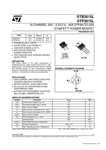  Datasheet Preview Page 1