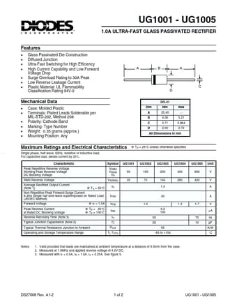  Datasheet Preview Page 1