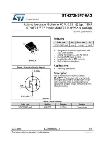  Datasheet Preview Page 1