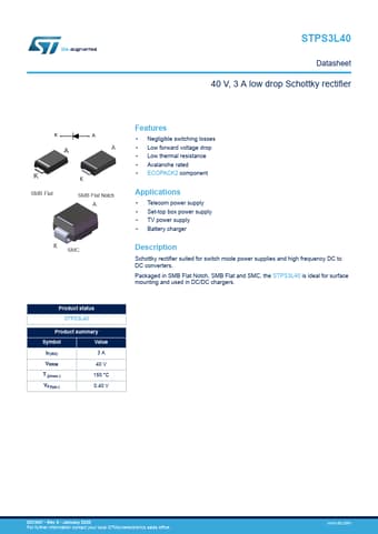  Datasheet Preview Page 1