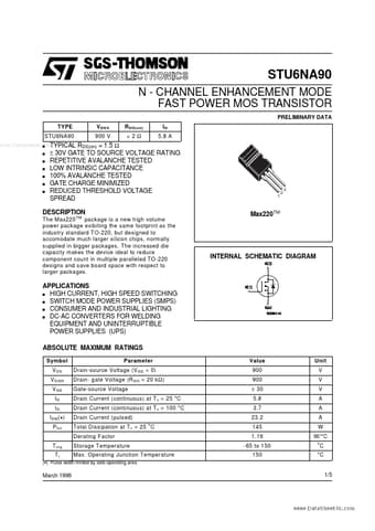  Datasheet Preview Page 1