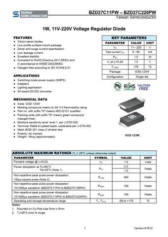  Datasheet Preview Page 1