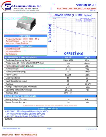  Datasheet Preview Page 1