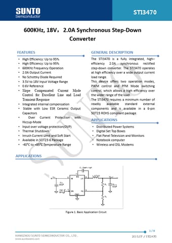  Datasheet Preview Page 1