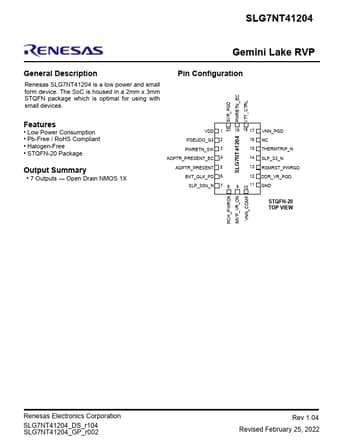  Datasheet Preview Page 1