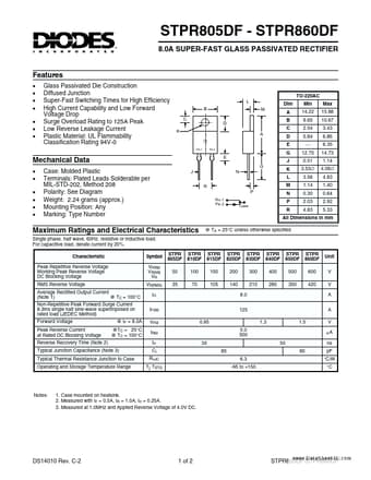  Datasheet Preview Page 1