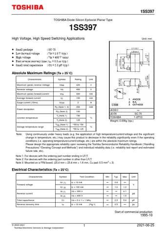  Datasheet Preview Page 1