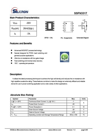  Datasheet Preview Page 1