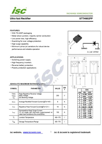  Datasheet Preview Page 1