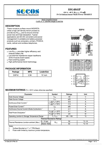  Datasheet Preview Page 1