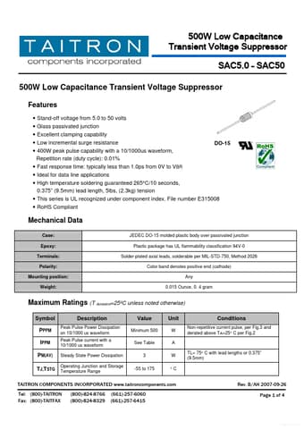  Datasheet Preview Page 1