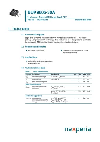  Datasheet Preview Page 1
