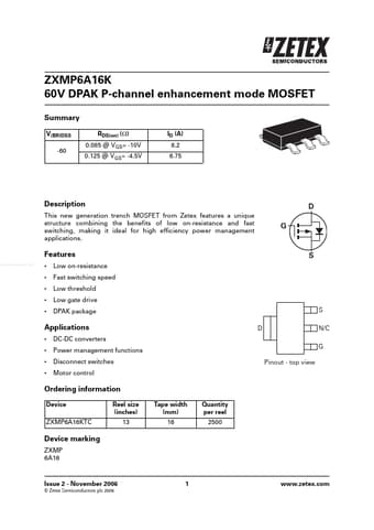  Datasheet Preview Page 1