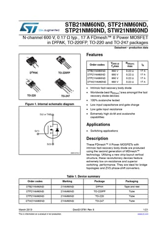  Datasheet Preview Page 1