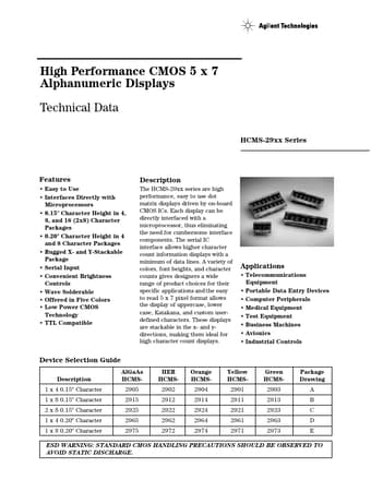  Datasheet Preview Page 1