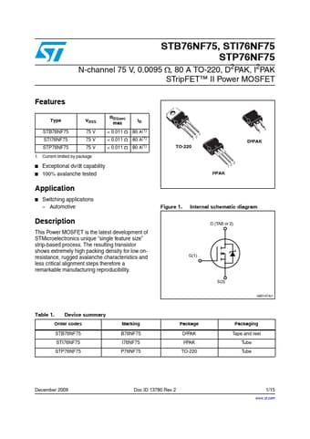  Datasheet Preview Page 1