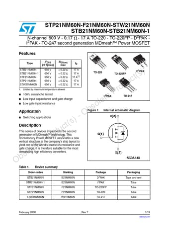  Datasheet Preview Page 1