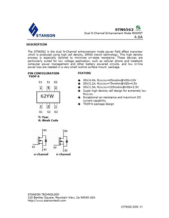  Datasheet Preview Page 1