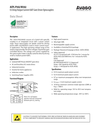  Datasheet Preview Page 1