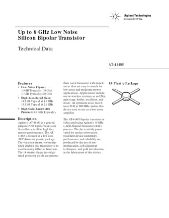  Datasheet Preview Page 1
