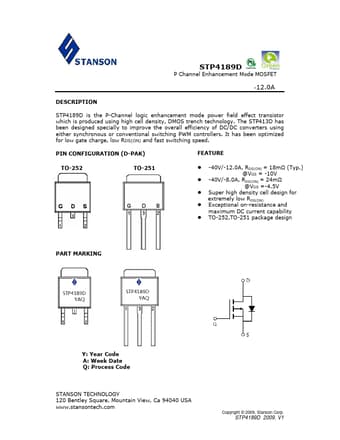  Datasheet Preview Page 1