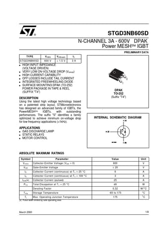  Datasheet Preview Page 1
