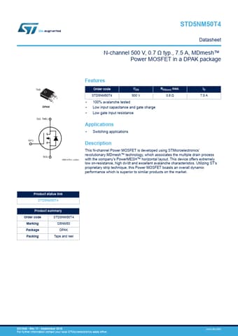  Datasheet Preview Page 1