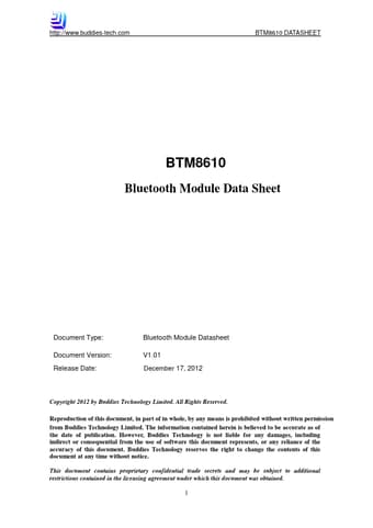  Datasheet Preview Page 1