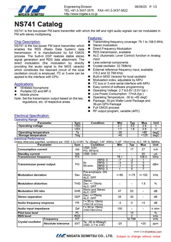  Datasheet Preview Page 1