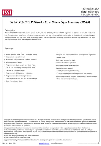  Datasheet Preview Page 1
