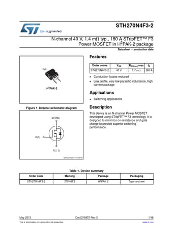  Datasheet Preview Page 1