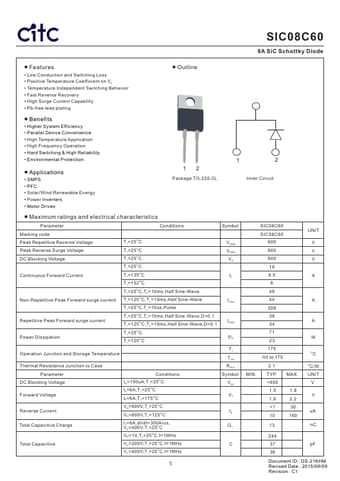  Datasheet Preview Page 1