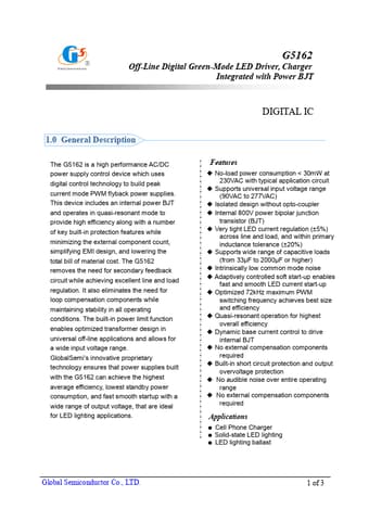  Datasheet Preview Page 1