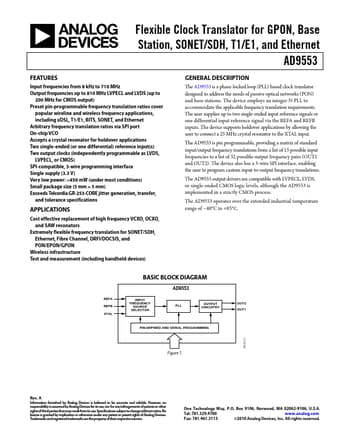  Datasheet Preview Page 1