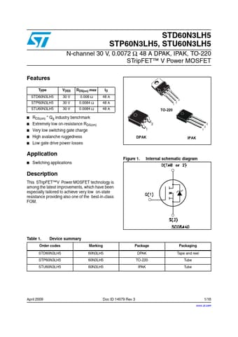  Datasheet Preview Page 1