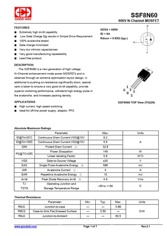 Datasheet Preview Page 1