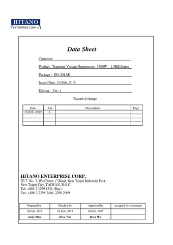  Datasheet Preview Page 1