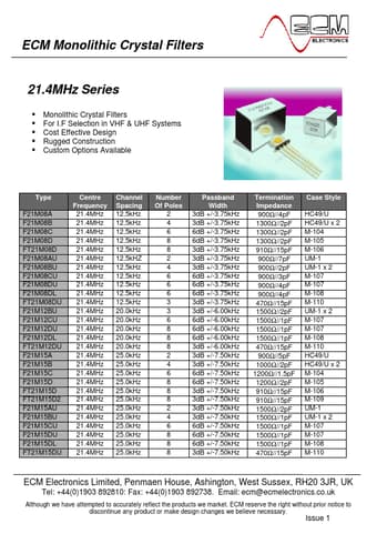  Datasheet Preview Page 1