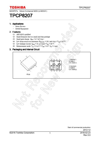 Datasheet Preview Page 1