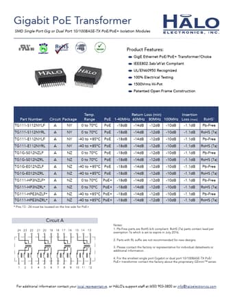  Datasheet Preview Page 1