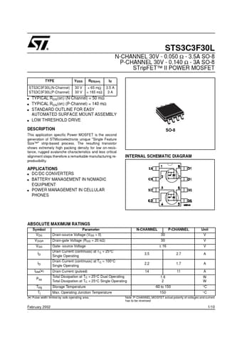  Datasheet Preview Page 1