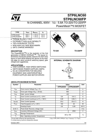  Datasheet Preview Page 1