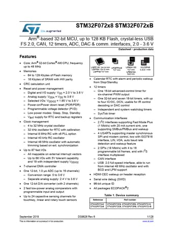  Datasheet Preview Page 1