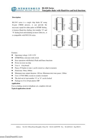  Datasheet Preview Page 1